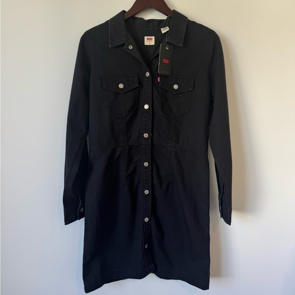 Levi’s Ellie Denim Dress in Black - Size M - Picture 5 of 15